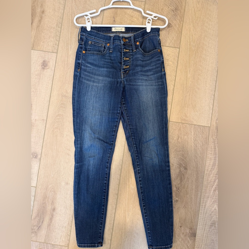 Madewell button fly skinny jeans- size 28